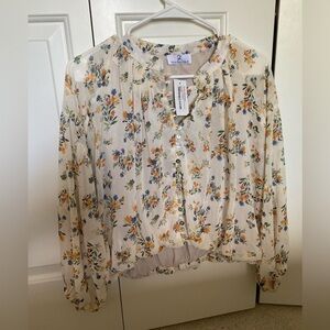Floral blouse NWT